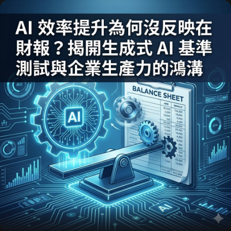 AI 效率提升為何沒反映在財報？揭開生成式 AI 基準測試與企業生產力的鴻溝