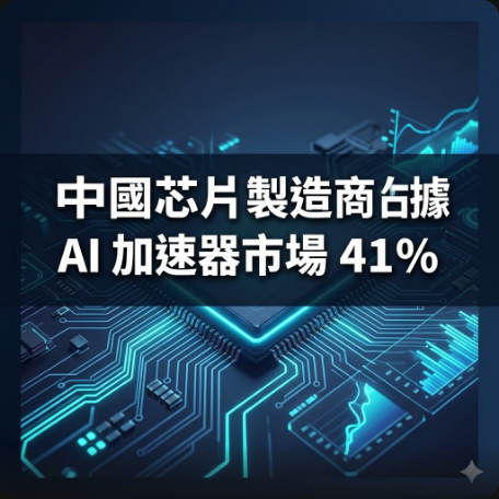 中國芯片製造商佔據中國 AI 加速器市場 41%