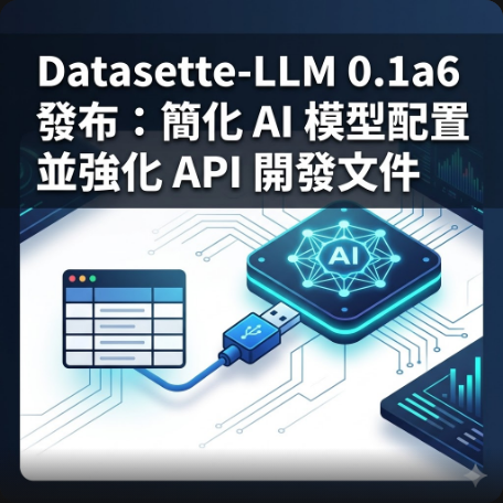 Datasette-LLM 0.1a6 發布：簡化 AI 模型配置並強化 API 開發文件