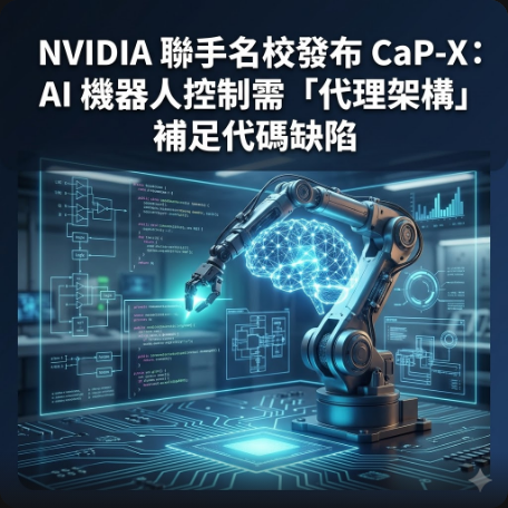 NVIDIA 聯手名校發布 CaP-X：AI 機器人控制需「代理架構」補足代碼缺陷