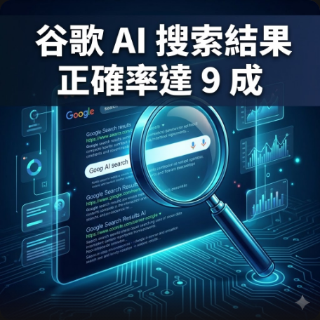 谷歌 AI 搜索結果正確率達 9 成