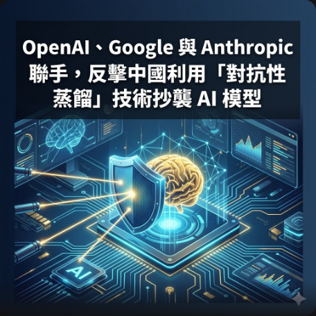OpenAI、Google 與 Anthropic 聯手，反擊中國利用「對抗性蒸餾」技術抄襲 AI 模型