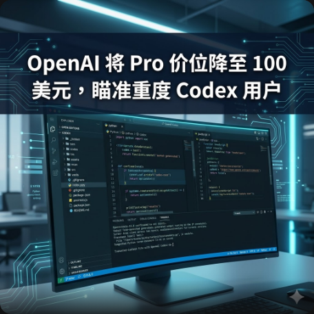 OpenAI 将 Pro 价位降至 100 美元，瞄准重度 Codex 用户