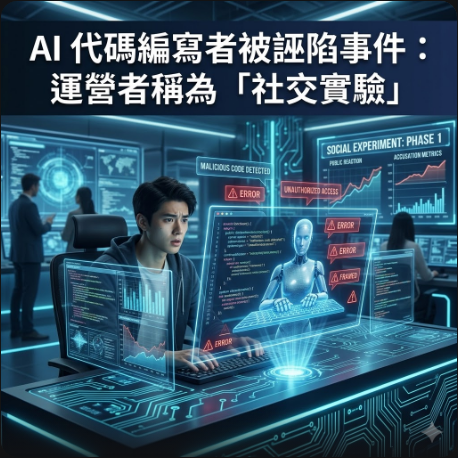 AI 代碼編寫者被誣陷事件：運營者稱為「社交實驗」