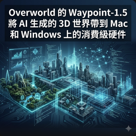 Overworld 的 Waypoint-1.5 將 AI 生成的 3D 世界帶到 Mac 和 Windows 上的消費級硬件