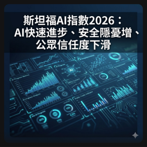 斯坦福AI指數2026：AI快速進步、安全隱憂增、公眾信任度下滑