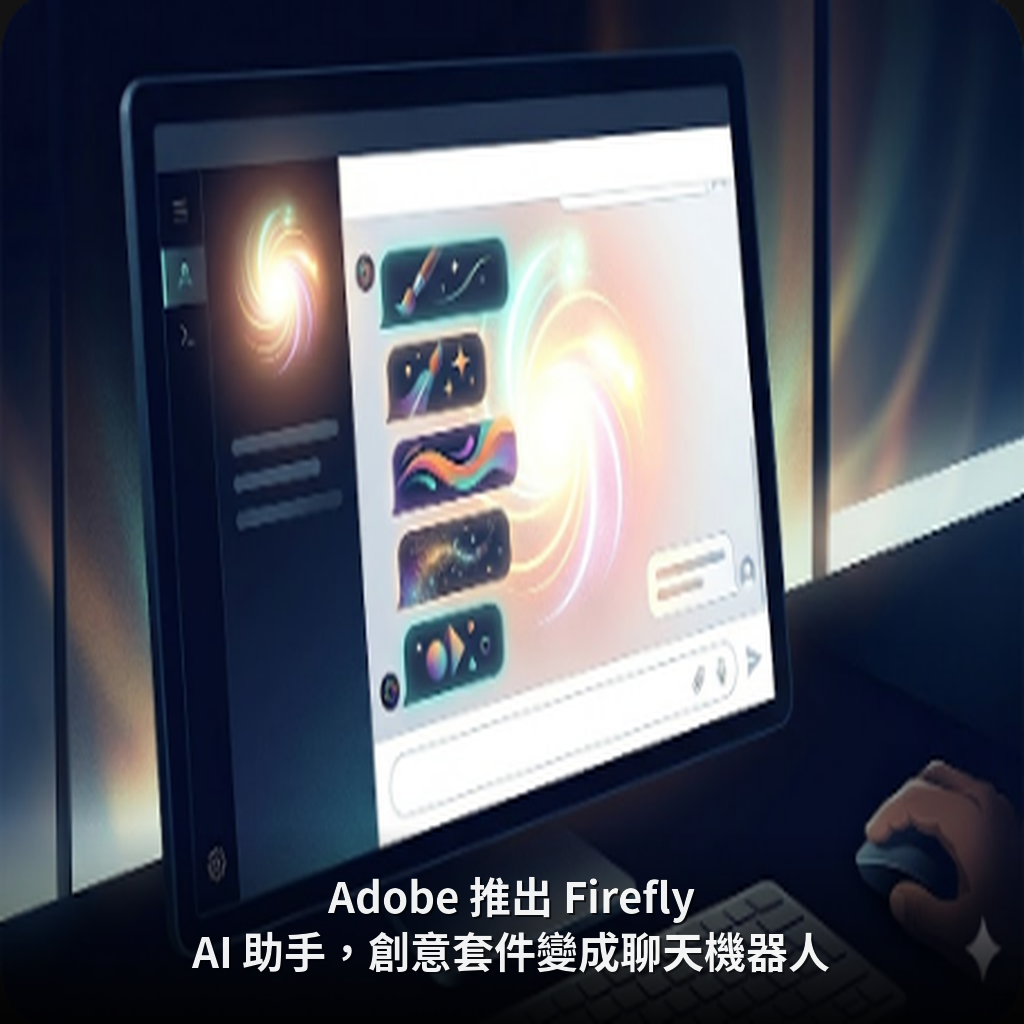 Adobe 推出 Firefly AI 助手，創意套件變成聊天機器人