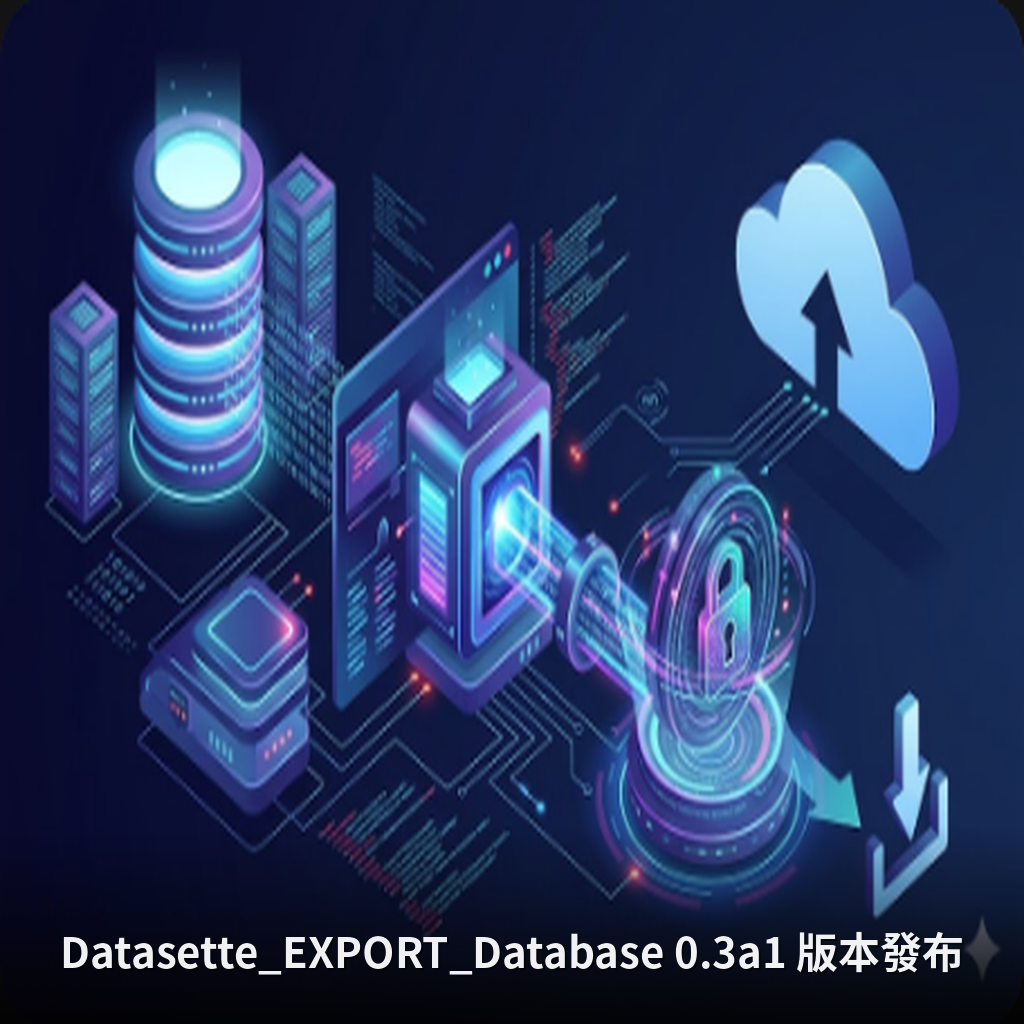 Datasette_EXPORT_Database 0.3a1 版本發布