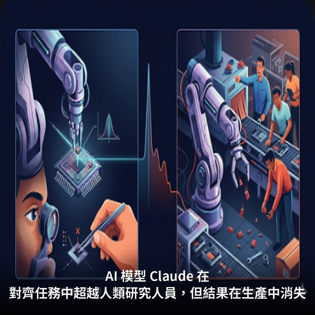 AI 模型 Claude 在對齊任務中超越人類研究人員，但結果在生產中消失