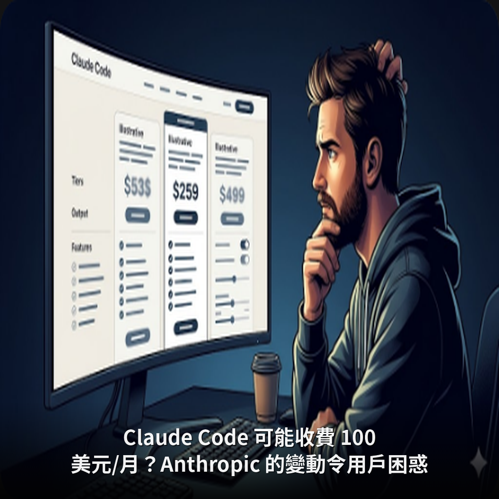 Claude Code 可能收費 100 美元/月？Anthropic 的變動令用戶困惑