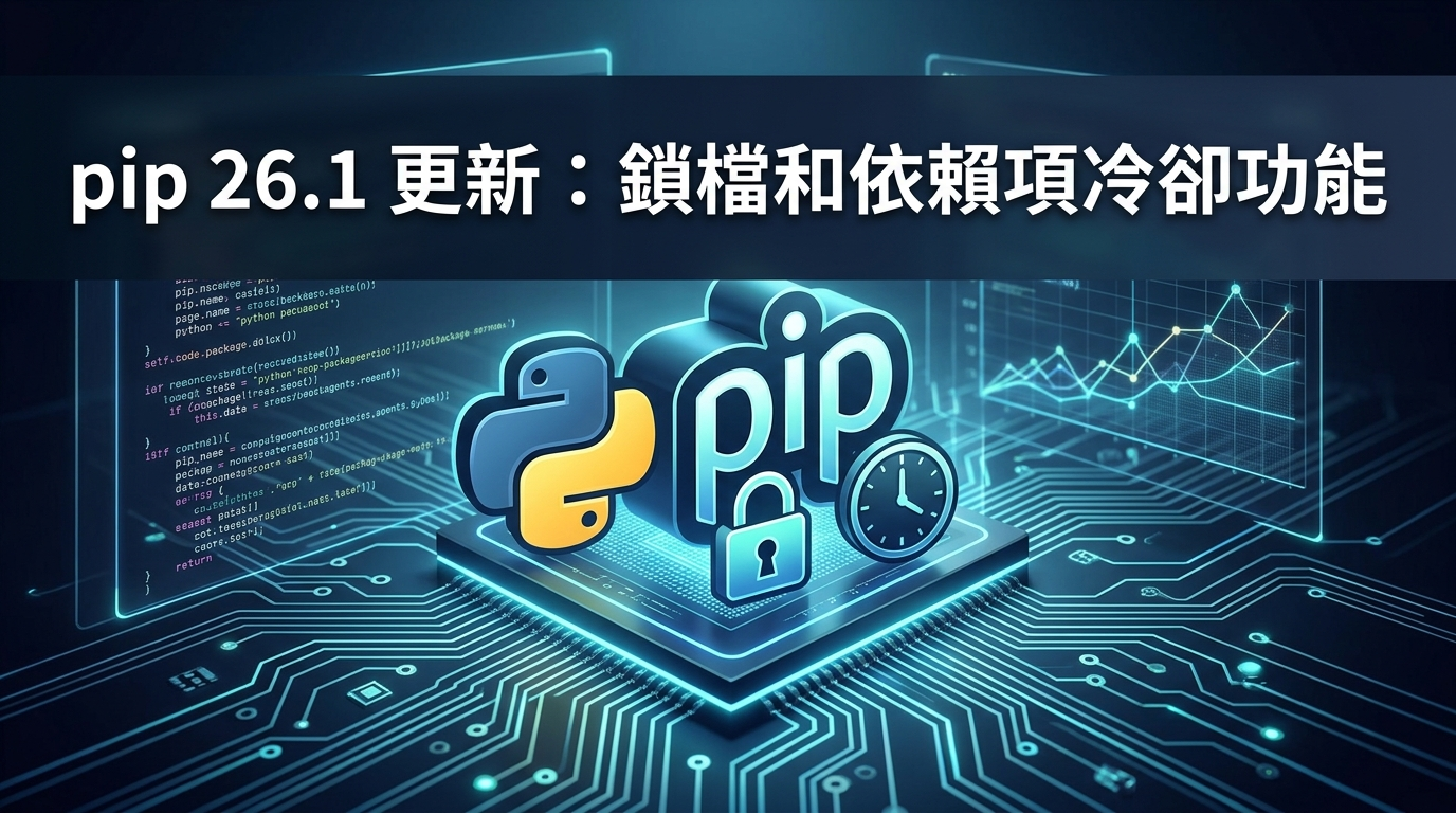 pip 26.1 更新：鎖檔和依賴項冷卻功能