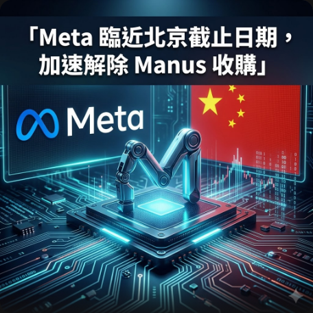 Meta 臨近北京截止日期，加速解除 Manus 收購
