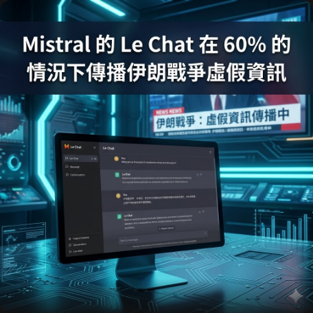 Mistral 的 Le Chat 在 60% 的情況下傳播伊朗戰爭虛假資訊
