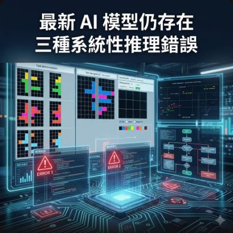 最新 AI 模型仍存在三種系統性推理錯誤