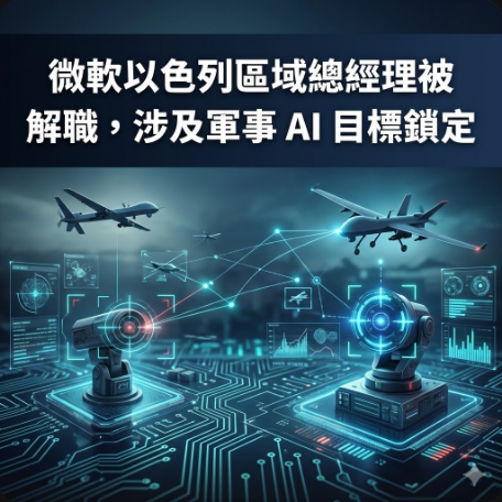 微軟以色列區域總經理被解職，涉及軍事 AI 目標鎖定