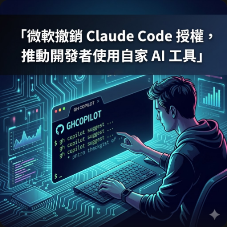 微軟撤銷 Claude Code 授權，推動開發者使用自家 AI 工具