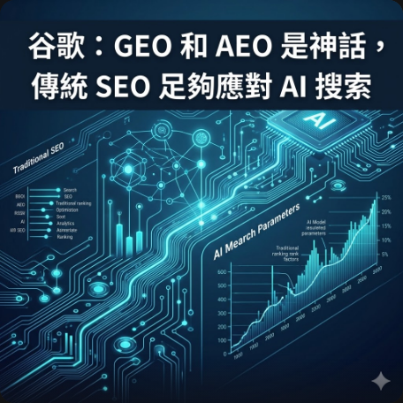 谷歌：GEO 和 AEO 是神話，傳統 SEO 足夠應對 AI 搜索