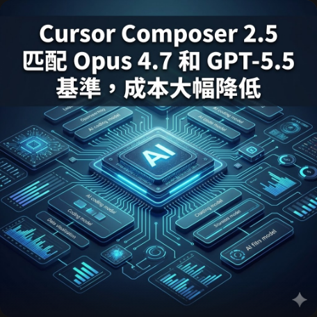 Cursor Composer 2.5 匹配 Opus 4.7 和 GPT-5.5 基準，成本大幅降低