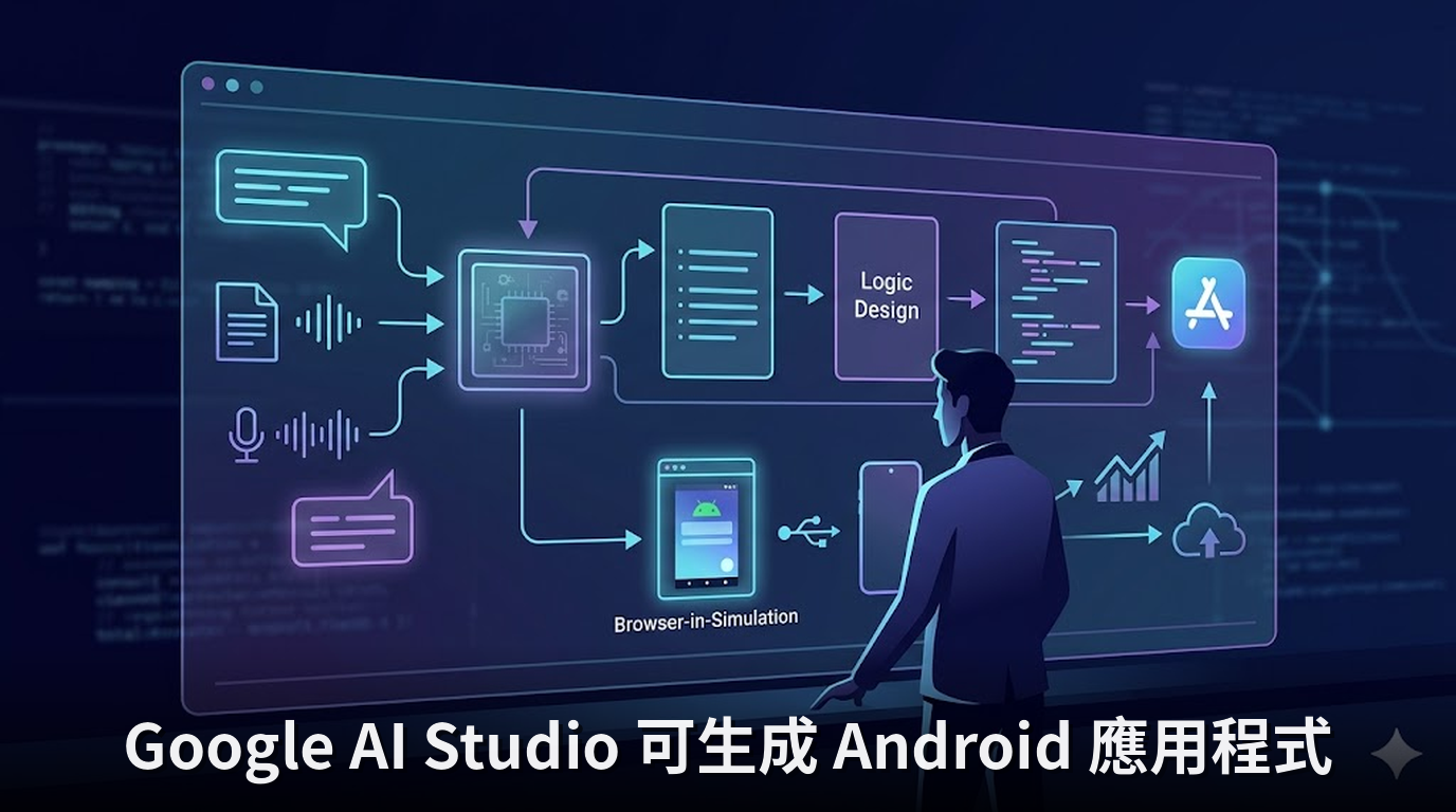 Google AI Studio 可生成 Android 應用程式