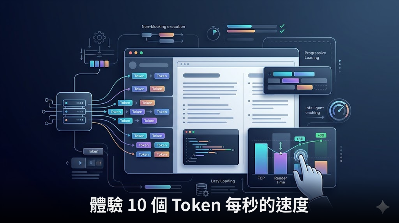 體驗 10 個 Token 每秒的速度