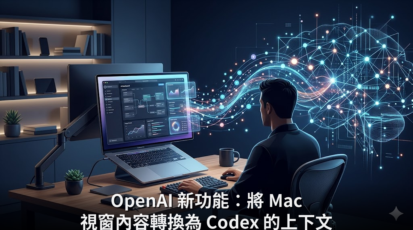 OpenAI 新功能：將 Mac 視窗內容轉換為 Codex 的上下文