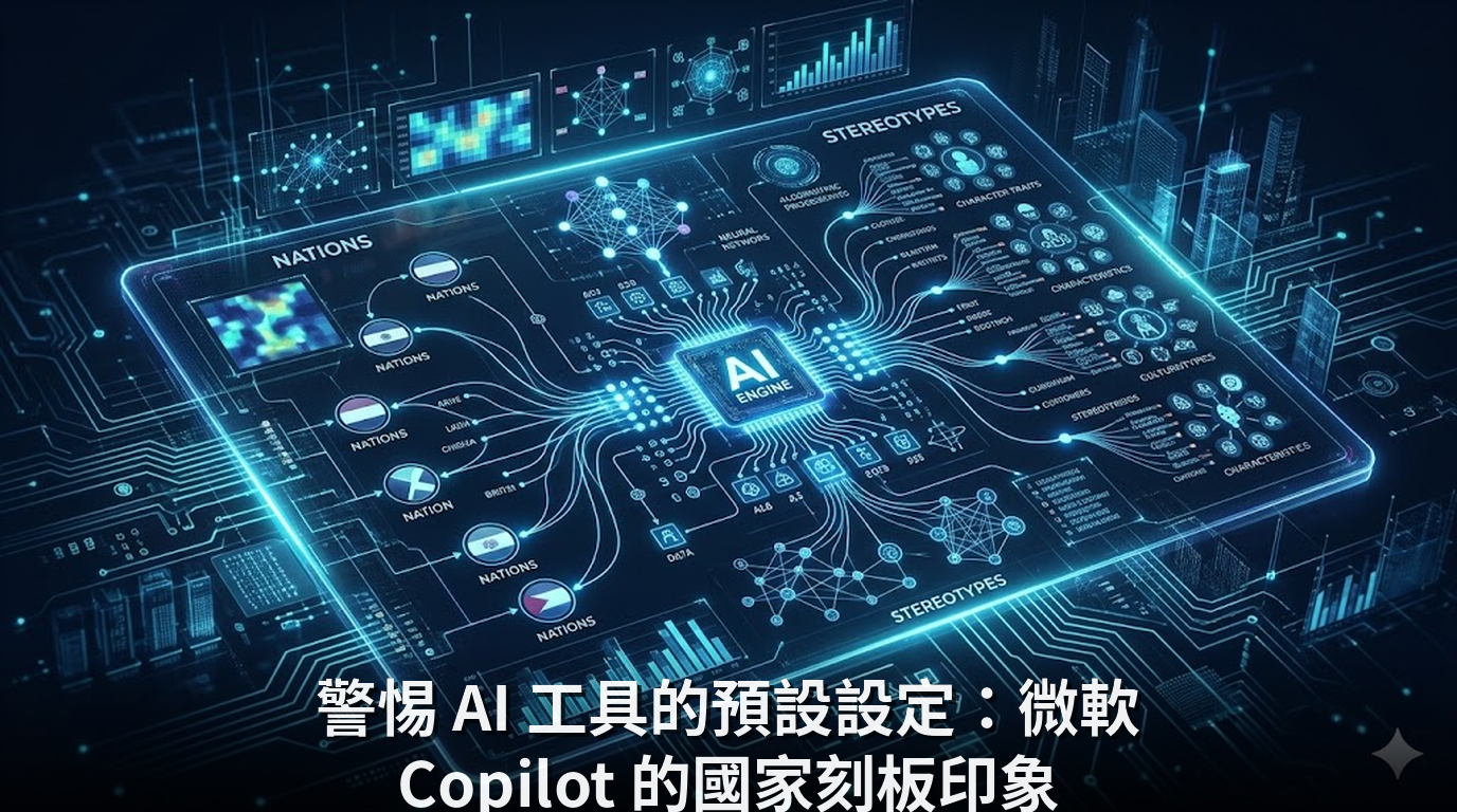 警惕 AI 工具的預設設定：微軟 Copilot 的國家刻板印象