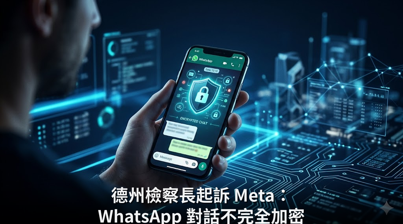德州檢察長起訴 Meta：WhatsApp 對話不完全加密