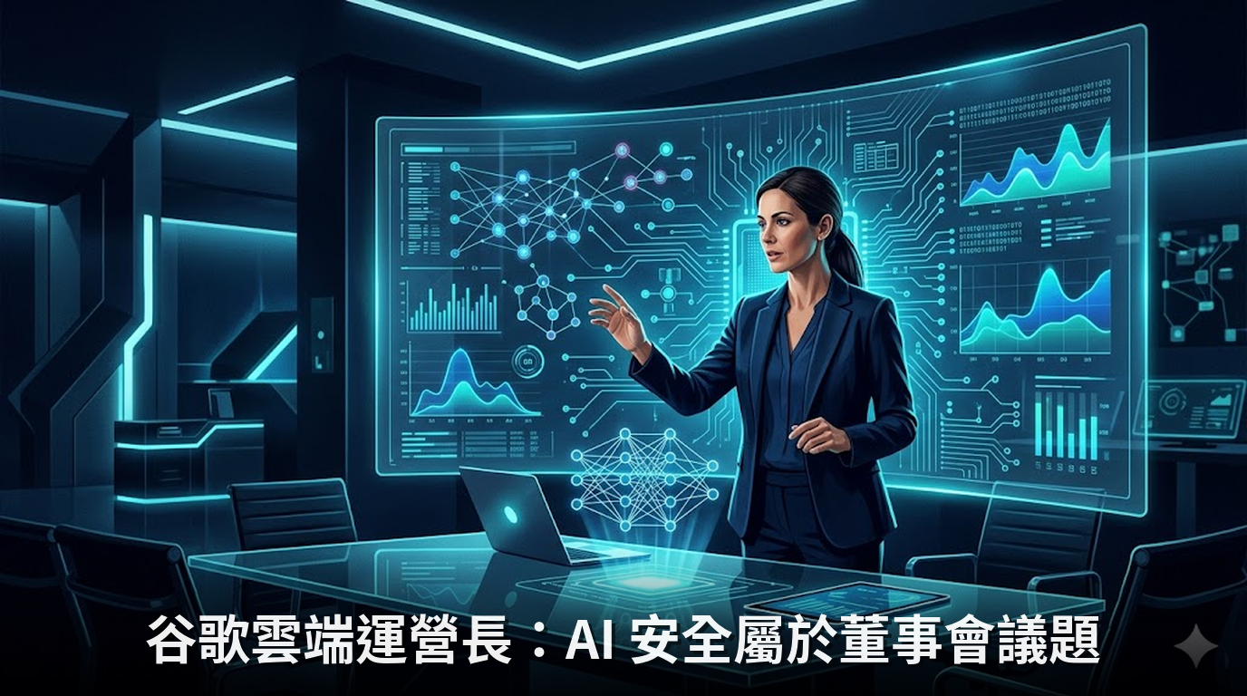 谷歌雲端運營長：AI 安全屬於董事會議題