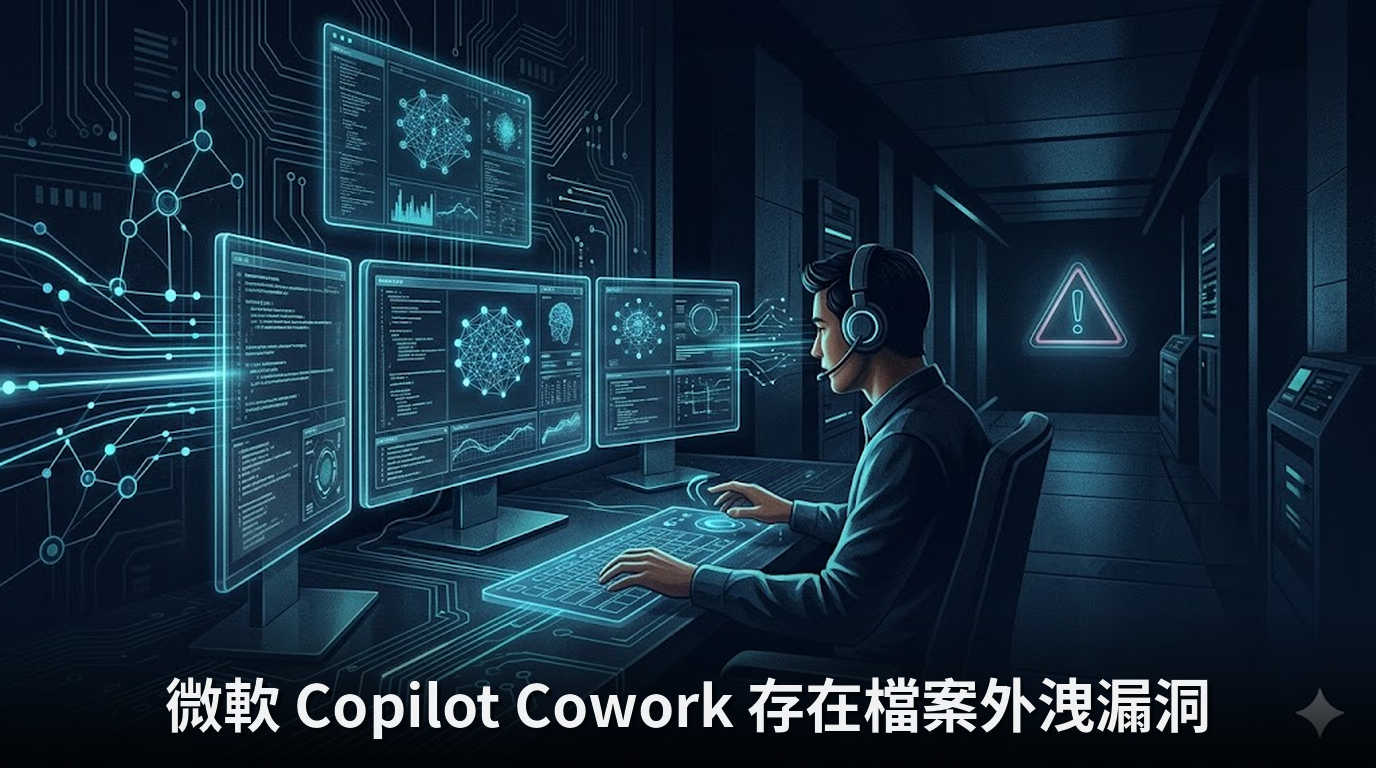 微軟 Copilot Cowork 存在檔案外洩漏洞