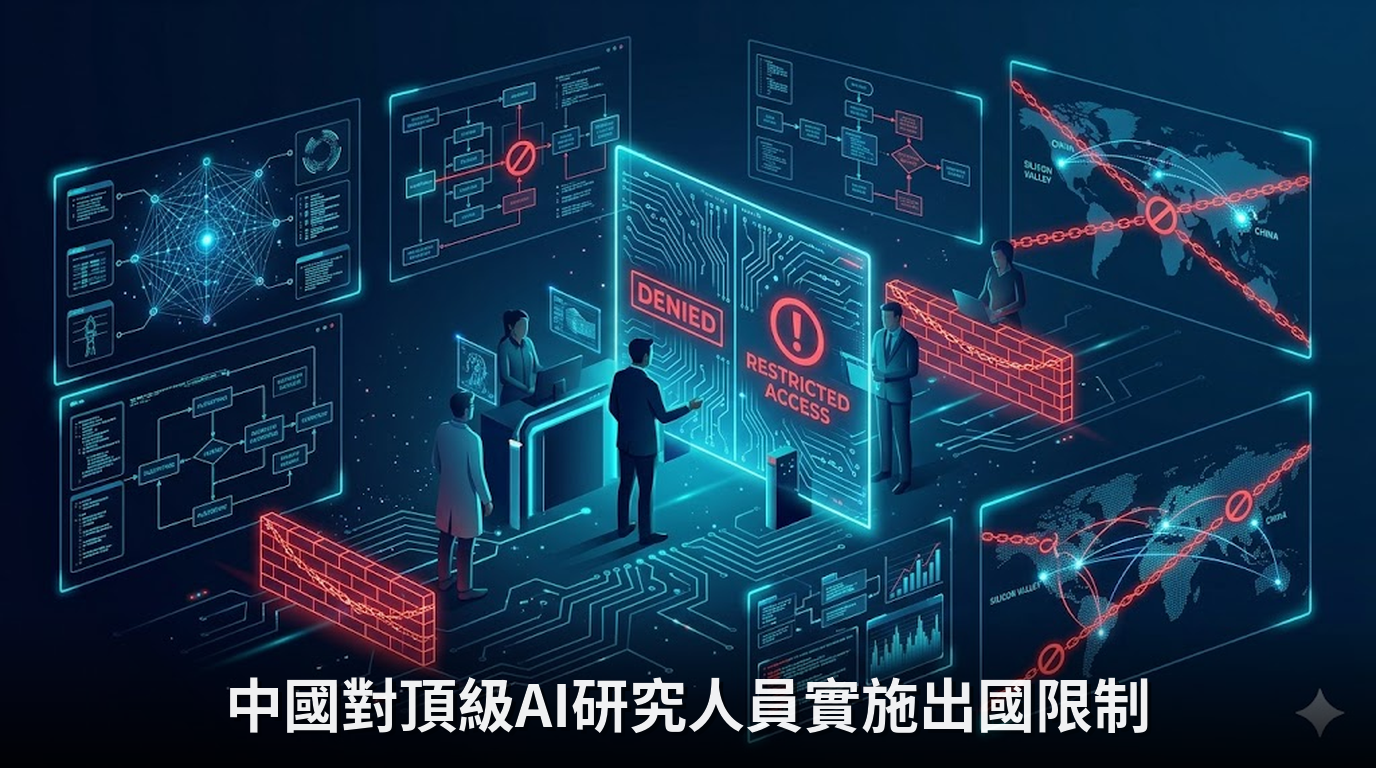 中國對頂級AI研究人員實施出國限制