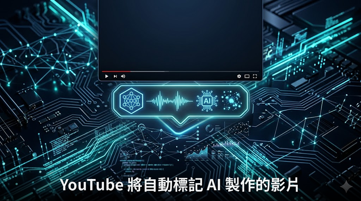YouTube 將自動標記 AI 製作的影片