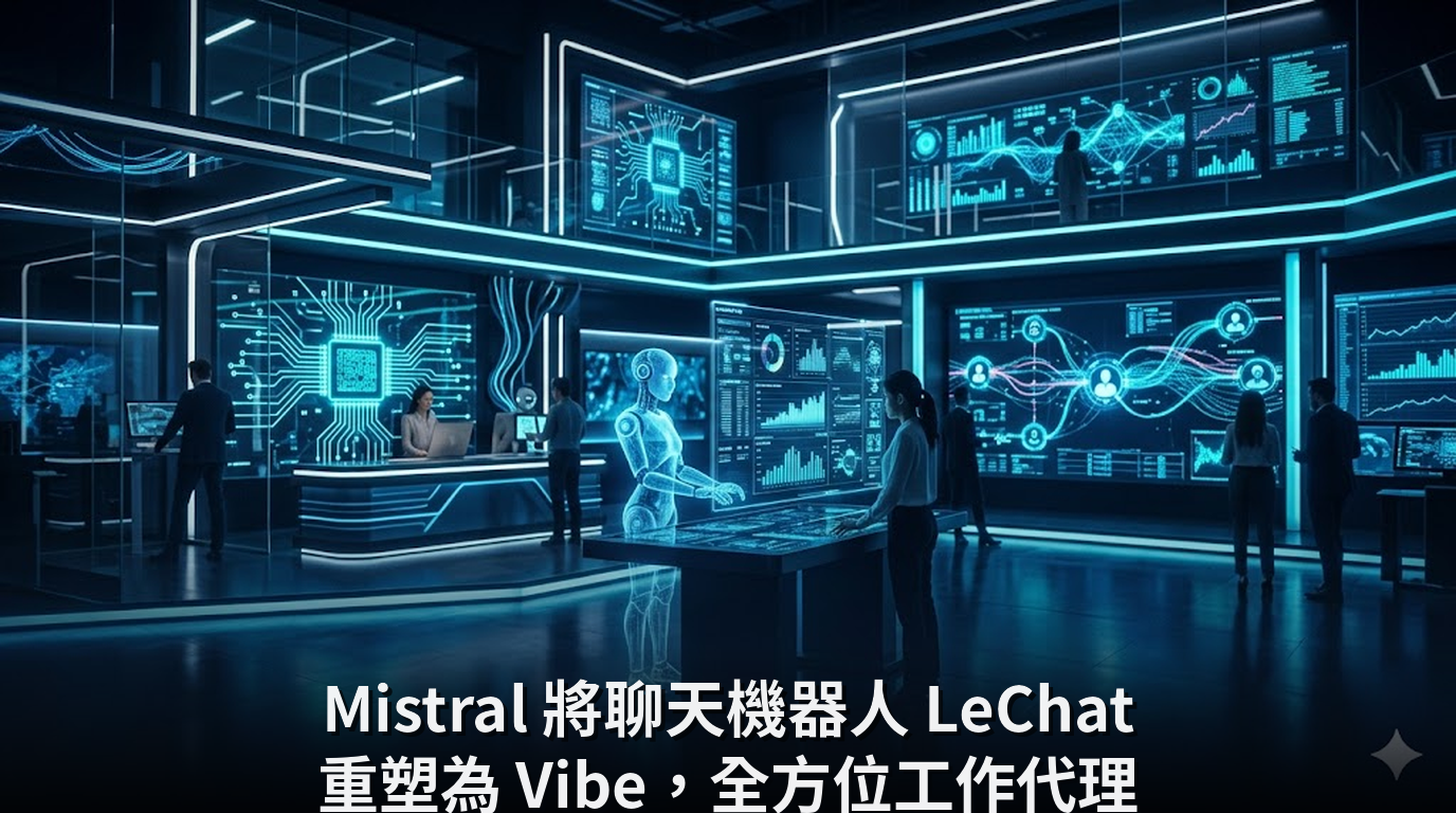 Mistral 將聊天機器人 LeChat 重塑為 Vibe，全方位工作代理