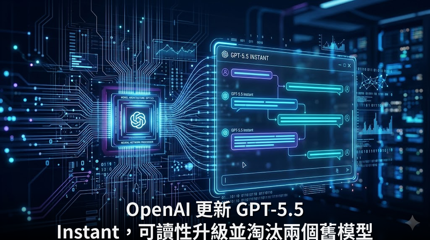 OpenAI 更新 GPT-5.5 Instant，可讀性升級並淘汰兩個舊模型