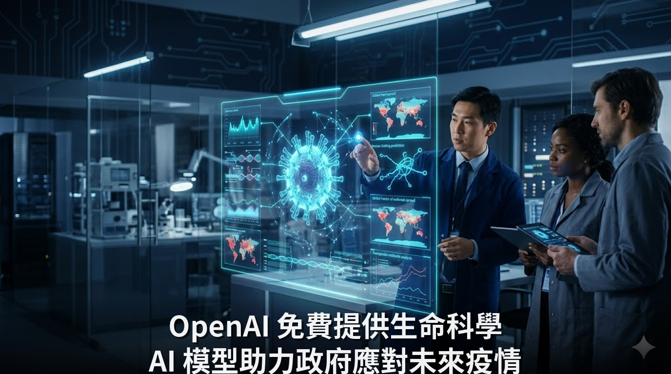OpenAI 免費提供生命科學 AI 模型助力政府應對未來疫情