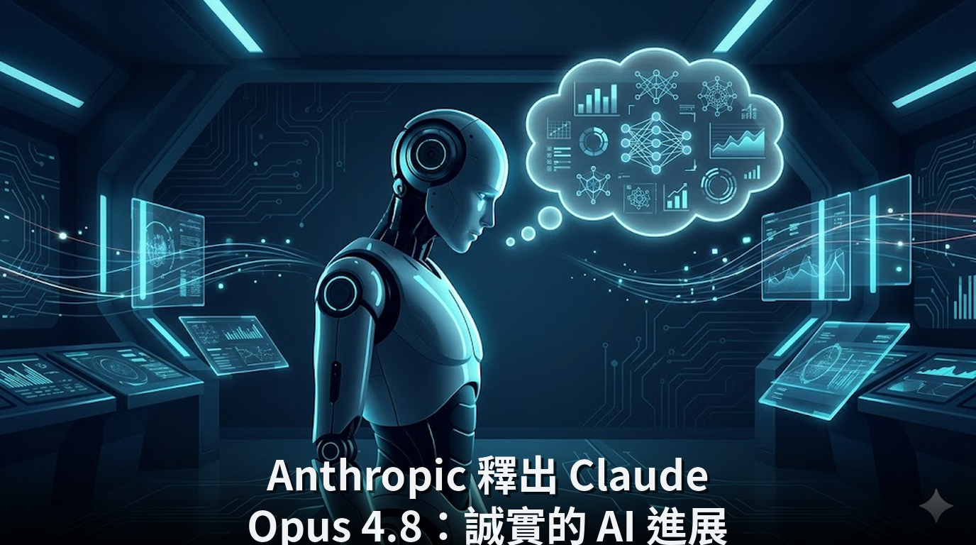 Anthropic 釋出 Claude Opus 4.8：誠實的 AI 進展