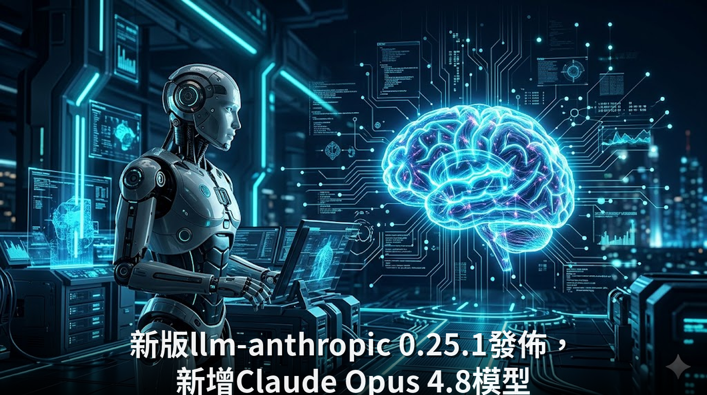 新版llm-anthropic 0.25.1發佈，新增Claude Opus 4.8模型