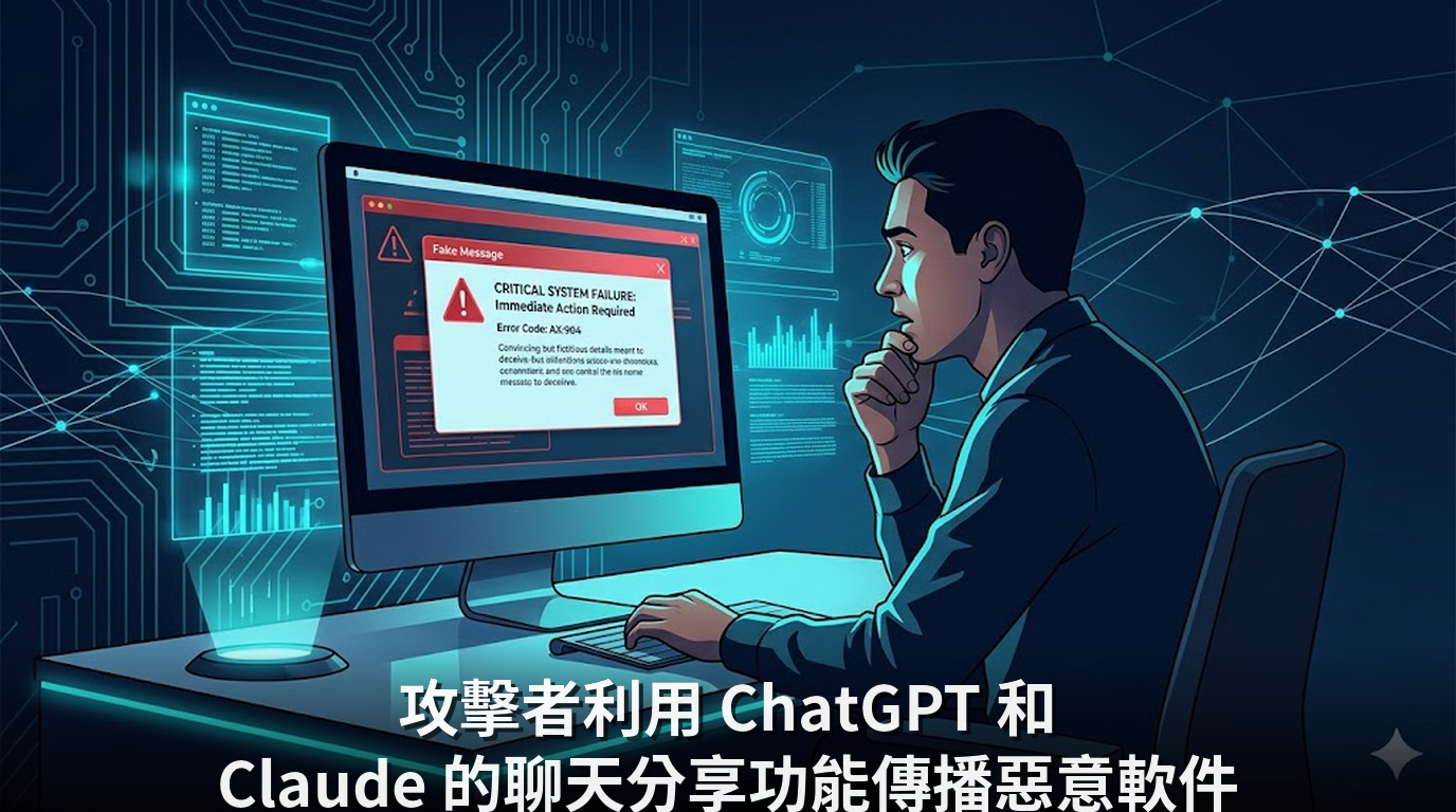 攻擊者利用 ChatGPT 和 Claude 的聊天分享功能傳播惡意軟件