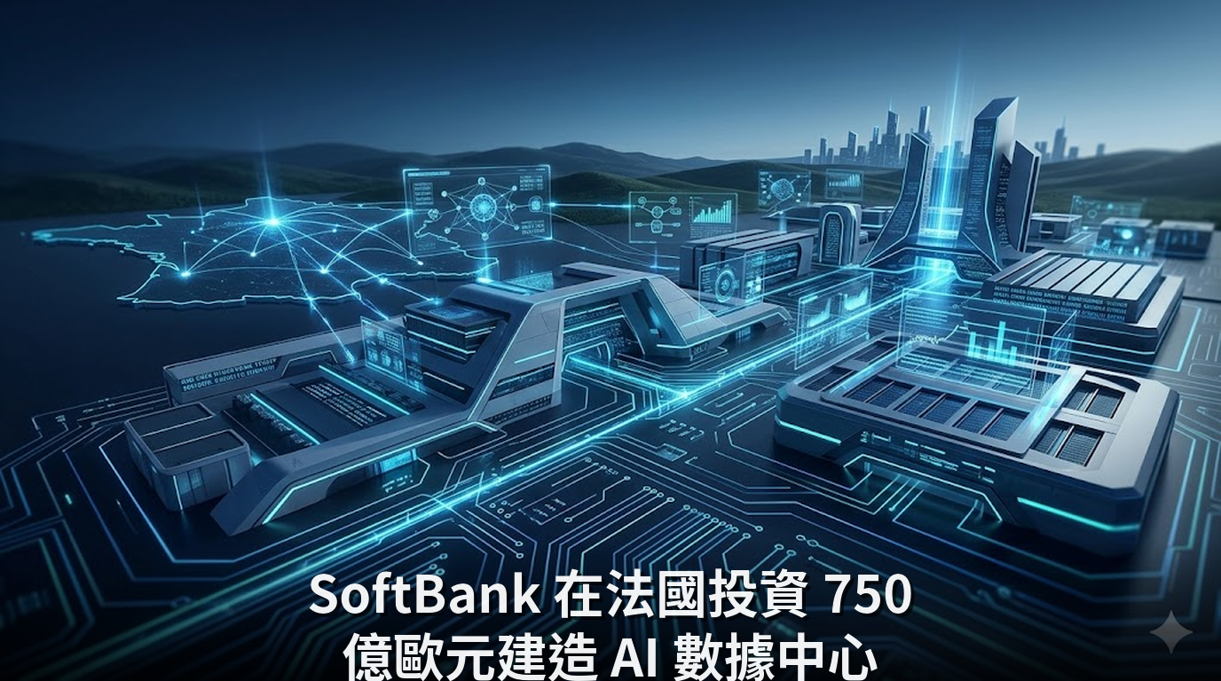 SoftBank 在法國投資 750 億歐元建造 AI 數據中心