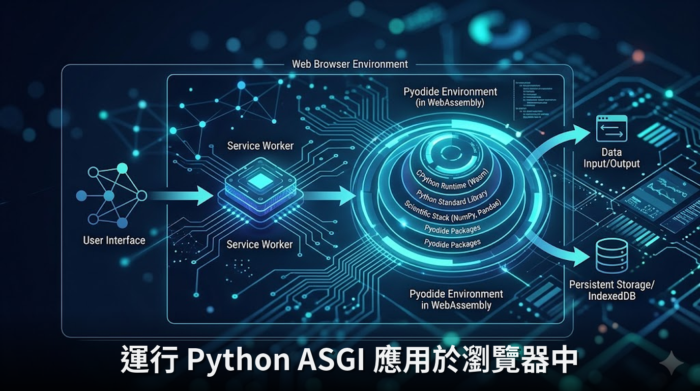 運行 Python ASGI 應用於瀏覽器中
