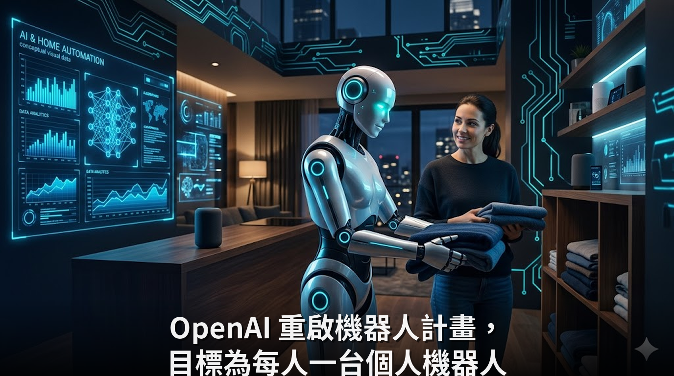 OpenAI 重啟機器人計畫，目標為每人一台個人機器人