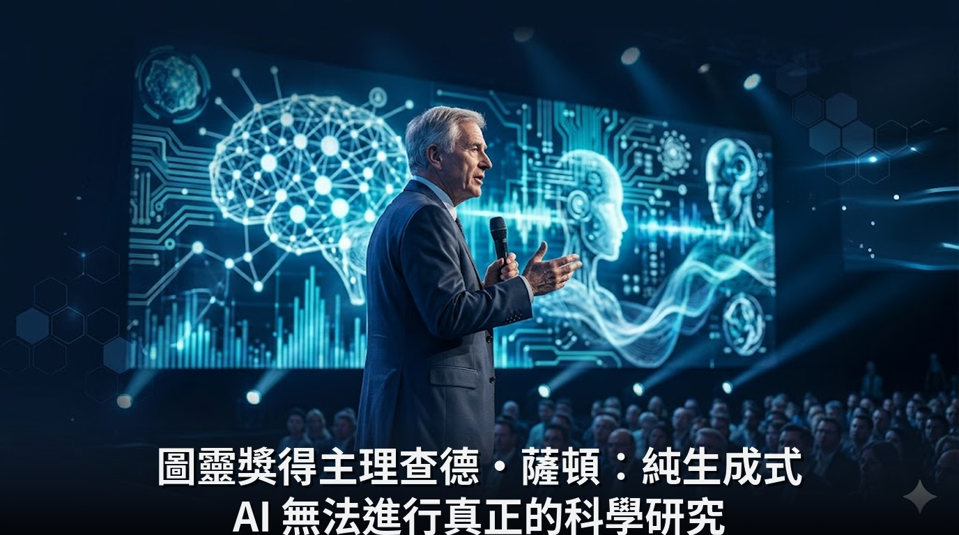 圖靈獎得主理查德·薩頓：純生成式 AI 無法進行真正的科學研究