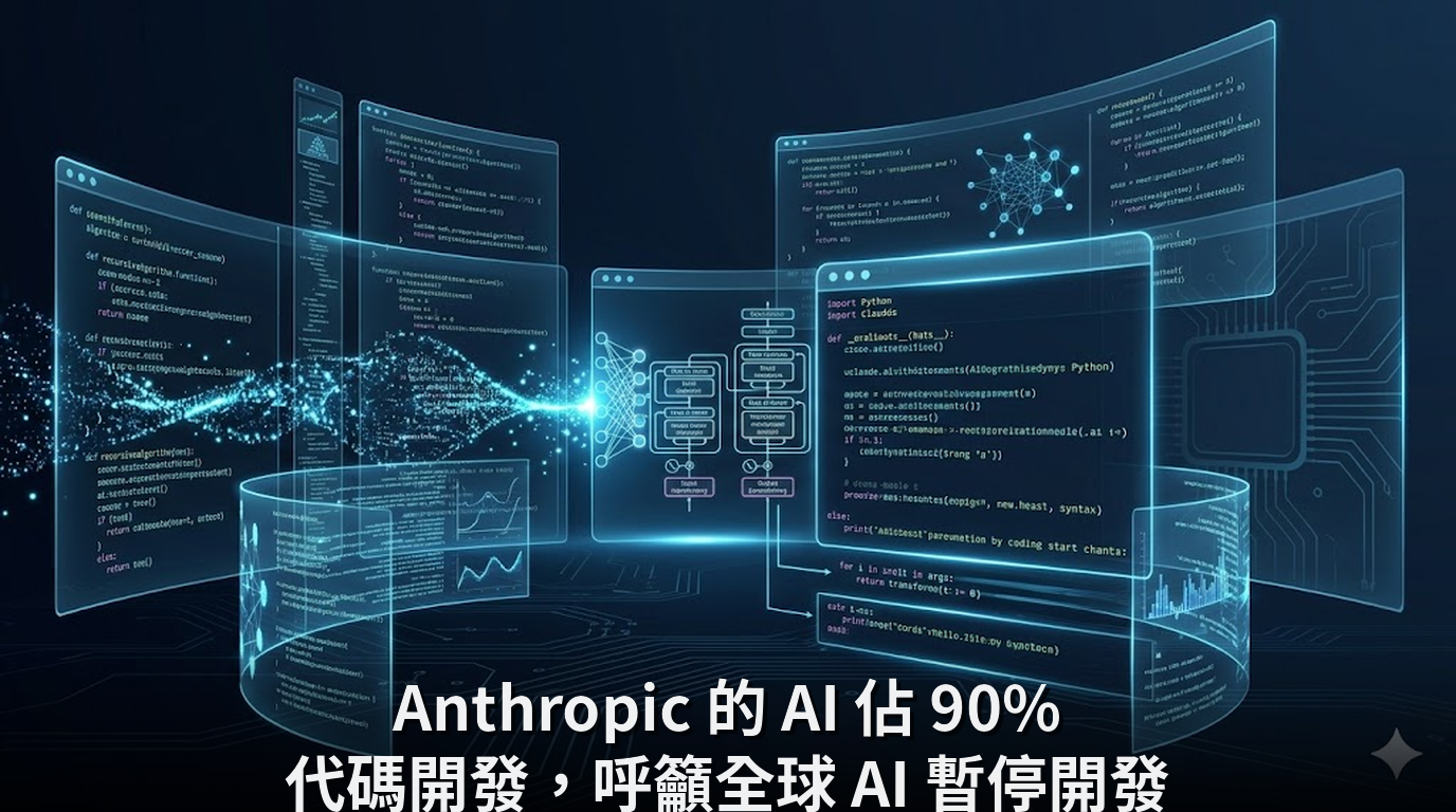 Anthropic 的 AI 佔 90% 代碼開發，呼籲全球 AI 暫停開發