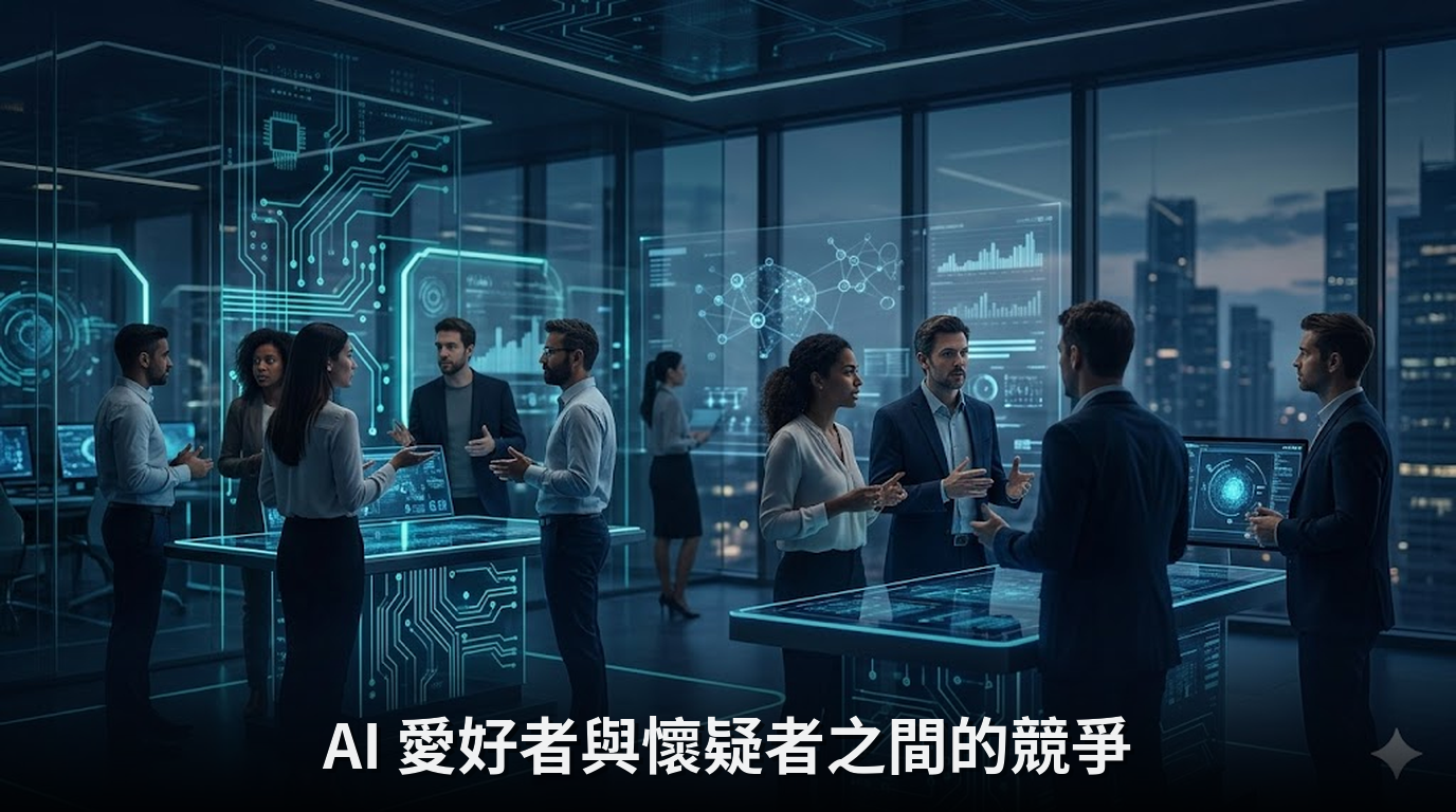 AI 愛好者與懷疑者之間的競爭
