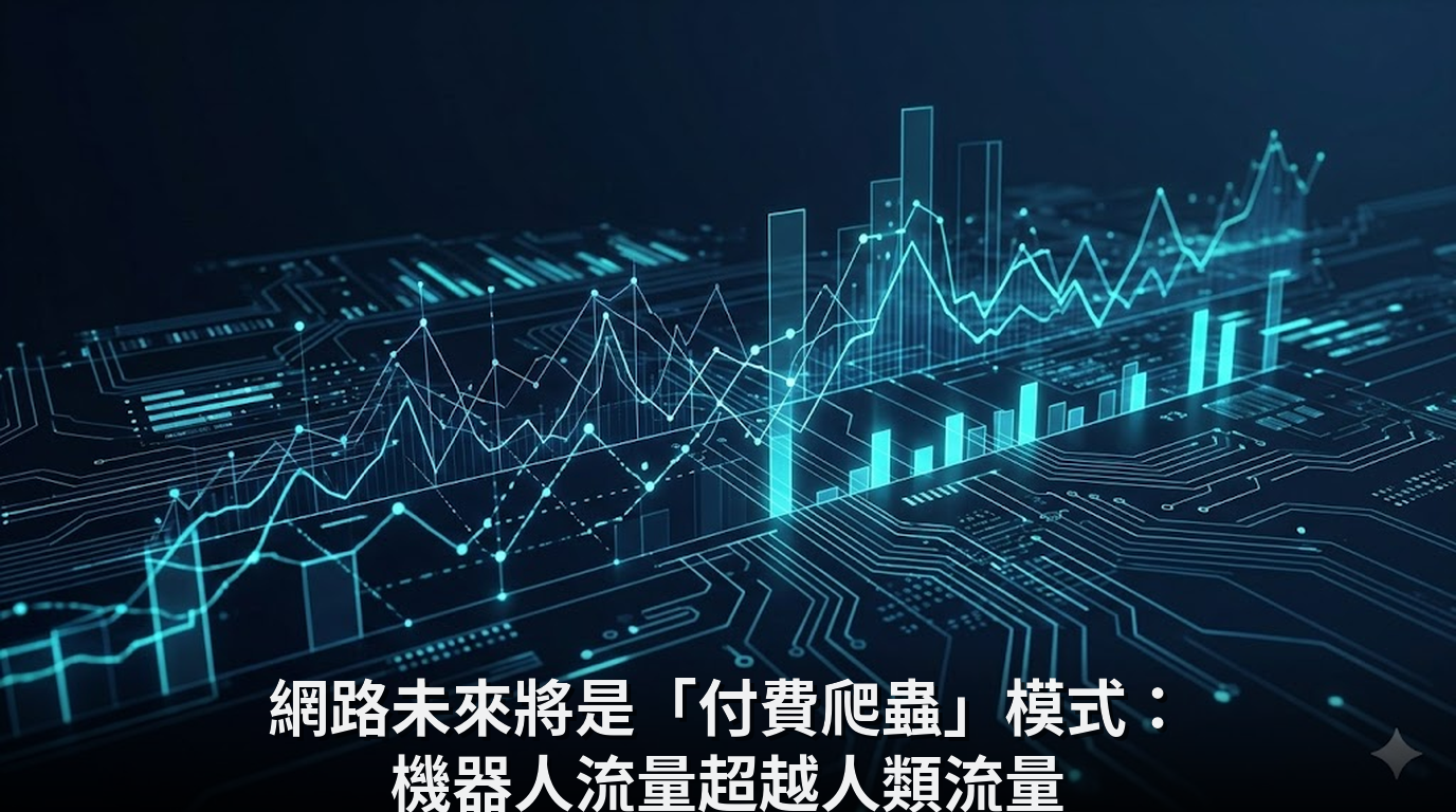 網路未來將是「付費爬蟲」模式：機器人流量超越人類流量