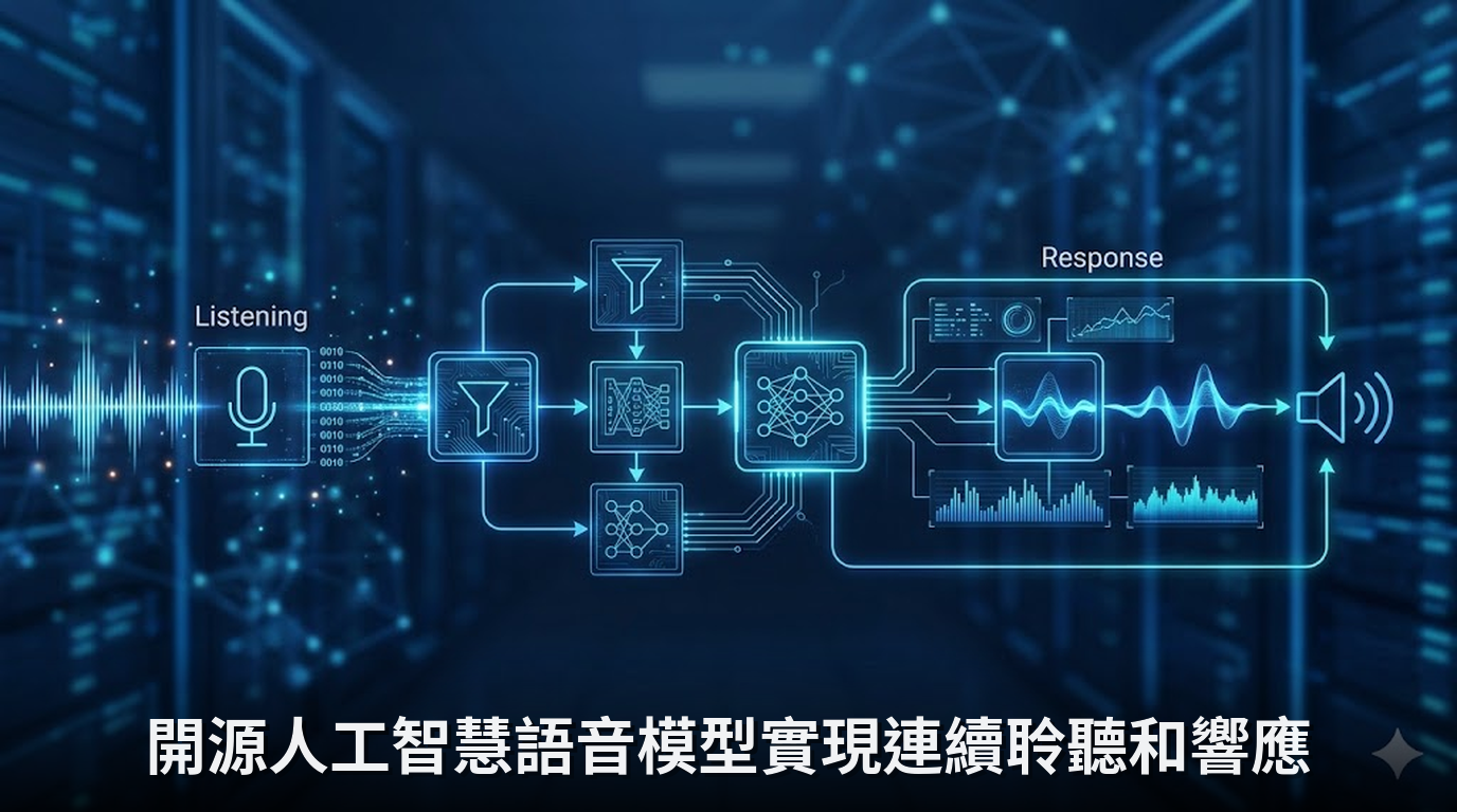 開源人工智慧語音模型實現連續聆聽和響應