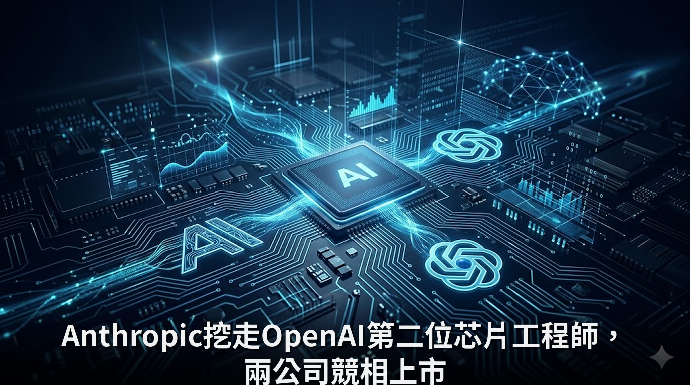 Anthropic挖走OpenAI第二位芯片工程師，兩公司競相上市
