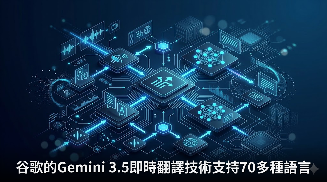 谷歌的Gemini 3.5即時翻譯技術支持70多種語言