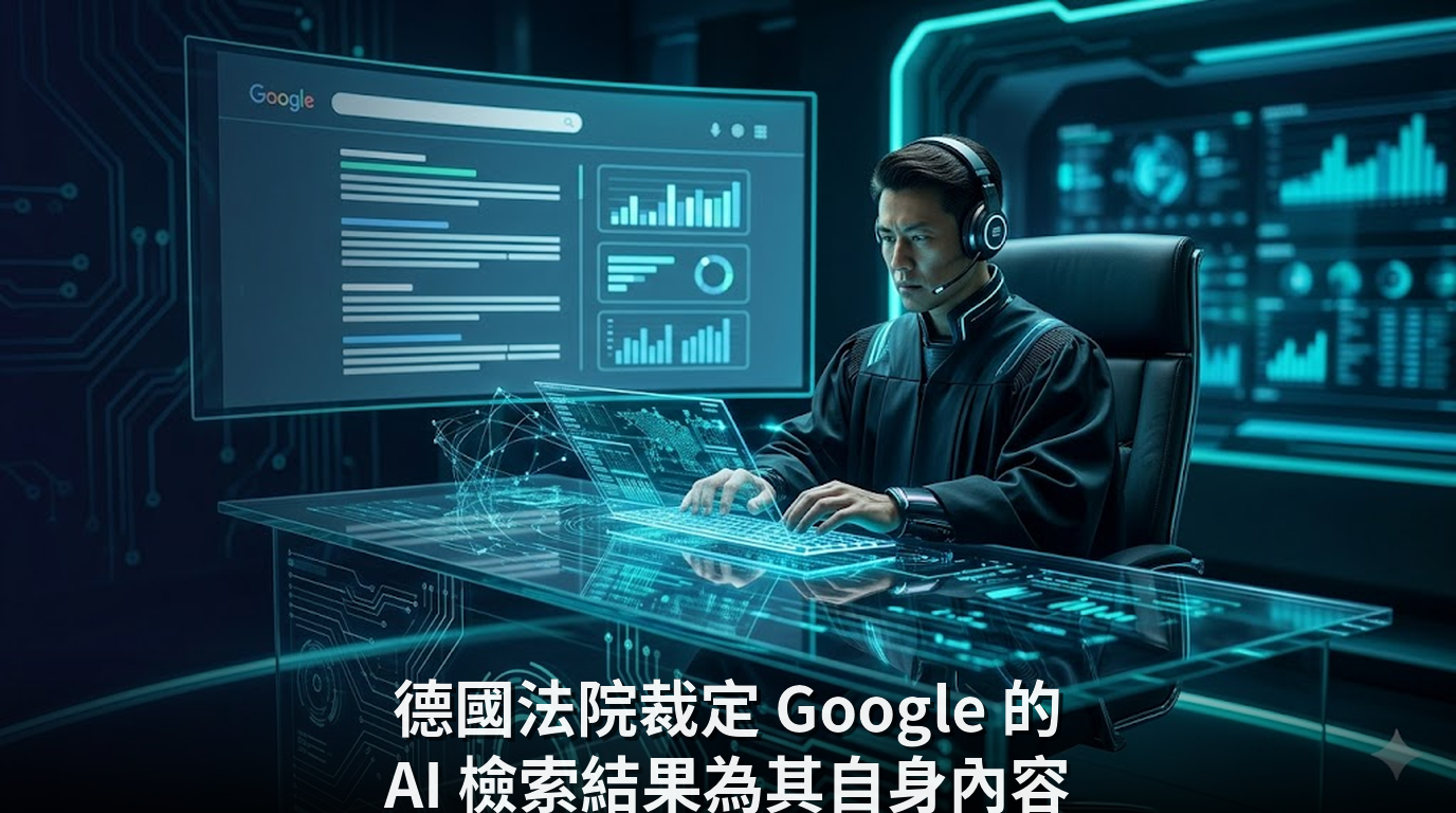 德國法院裁定 Google 的 AI 檢索結果為其自身內容