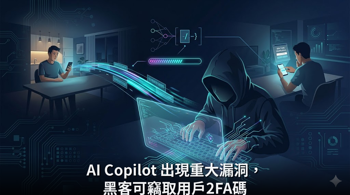 AI Copilot 出現重大漏洞，黑客可竊取用戶2FA碼