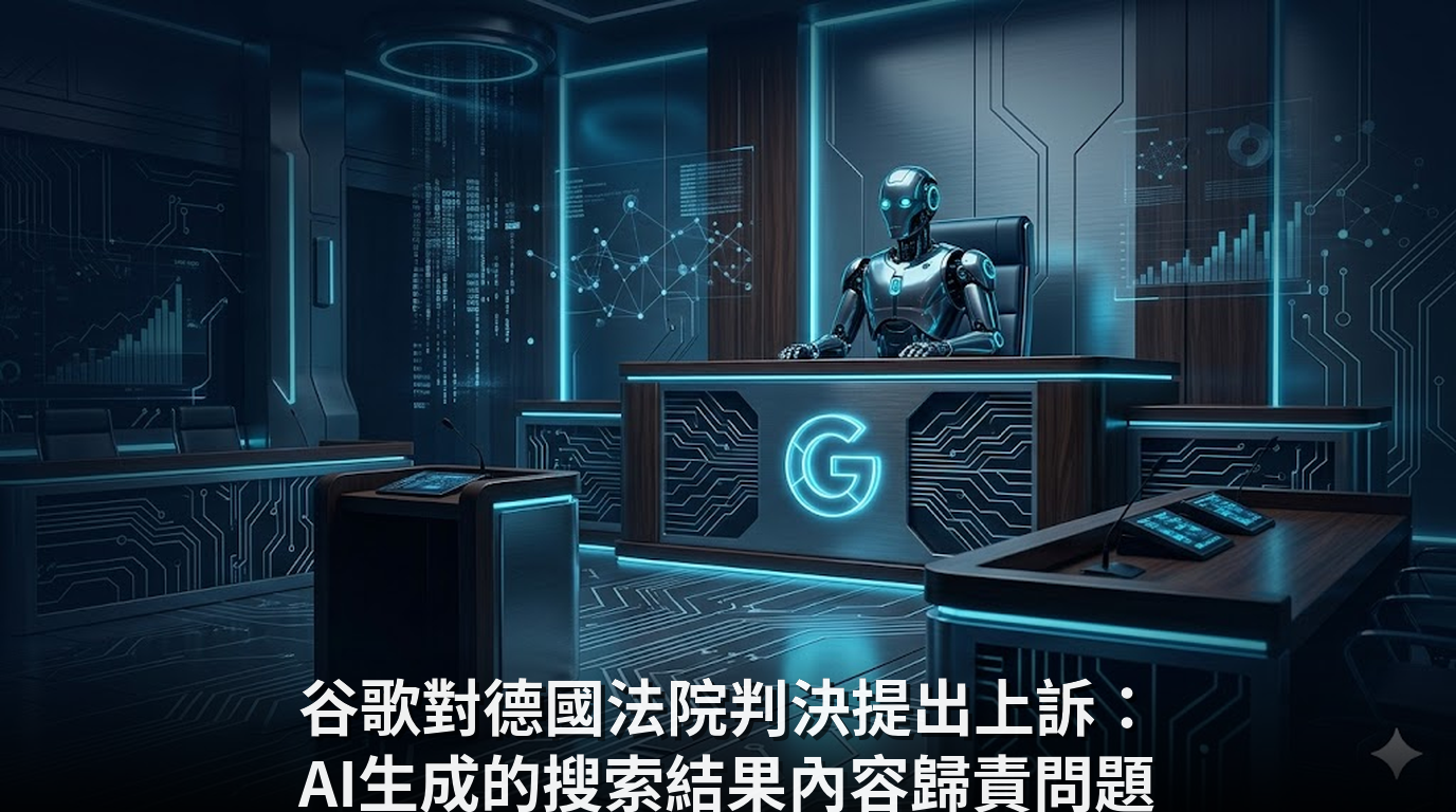 谷歌對德國法院判決提出上訴：AI生成的搜索結果內容歸責問題